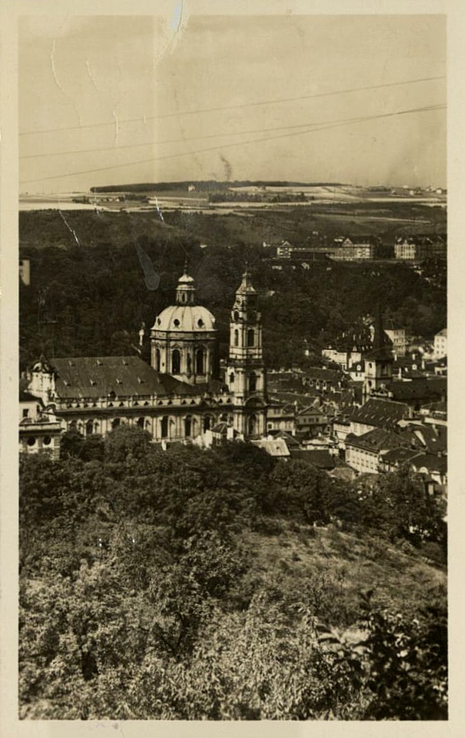 Поздравителна картичка до Спиридон Казанджиев. Прага, дек. 1935 г.